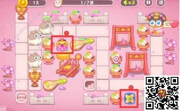 保卫萝卜4秋妃传第一关怎么过 秋妃传第1关通关攻略