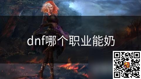 dnf哪个职业能奶